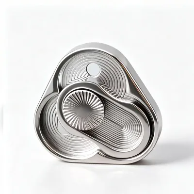 Triangle Magnetic Fidget Slider Haptic Clicker Push Card Stress and Anxiety Relief for Adults Office Fun Cool EDC Gadgets Gifts