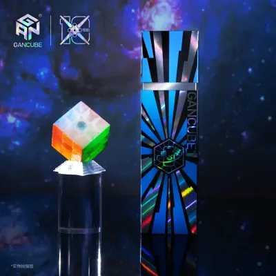 [ECube] GAN 10th Anniversary Edition Series Gift Set GAN 15 251 330 Transparent Stickerless Magnetic Speed Cube 3x3 Professional