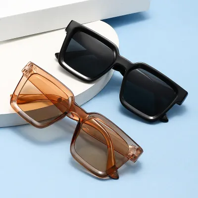 New Vintage Sunglasses Women Men Square Big Frame Sun Glasses Female Brand Designer Retro Shades Fashion Sunglasses ﻿for male
