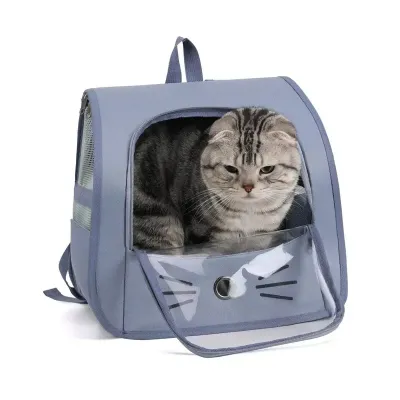 Pet Cat Carrier Backpack Portable Breathable Outdoor Shoulder Bag for Cats Small Dogs Travel Transport