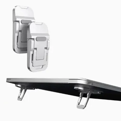 Foldable Adjustable Laptop Stand, Portable Mini Cooling Riser Desktop Keyboard Holder Ergonomic Computer Elevator Bracket