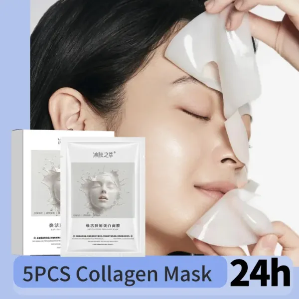 Bio Collagen Overnight Mask -Pore Minimizing & Deep Hydrating Facial Korean Skin Care for Brightening Moisturizing Refreshing