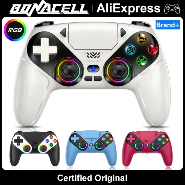 Controller for PS5/Playstion 5 Pro/Slim/PC Wireless Gamepad Hall Effect Trigger RGB Turbo Vibration Programmable Button Joystick