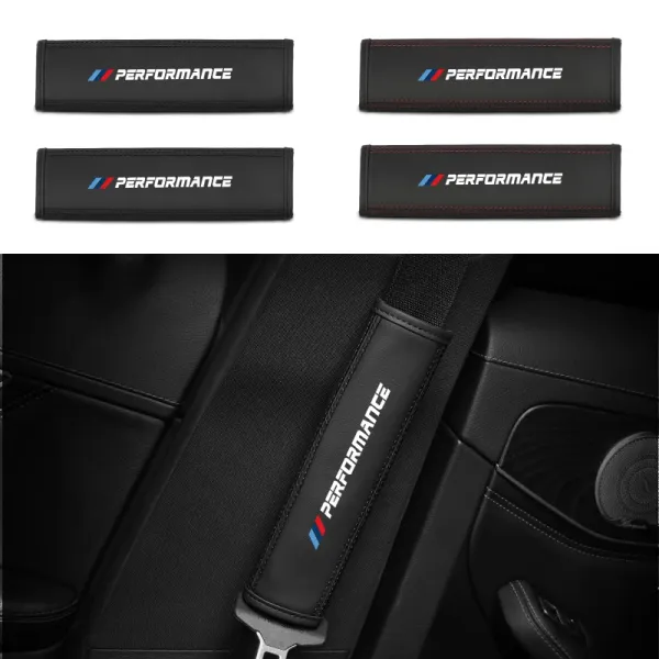 Car Seat Belt Covers Shoulder Protection Pad Interior Accessories For BMW F26 E90 E87 I01 F25 E60 F44 E36 E34 E39 F01 E70 E53 F1