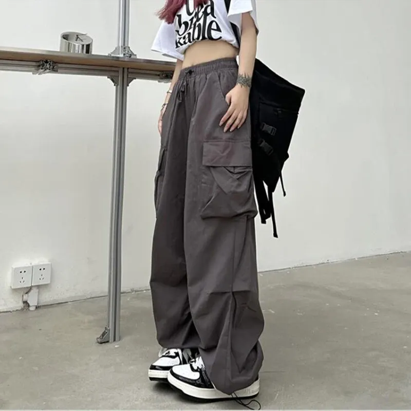 Women Y2K Wide Leg Tech Joggers 5