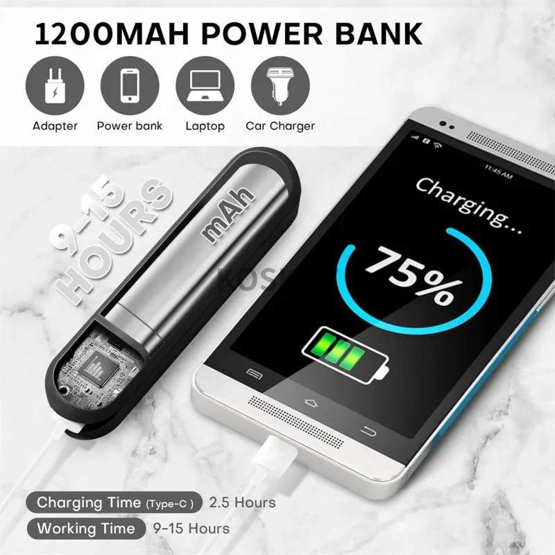 Portable Handheld Mini Fan with Power Bank 3