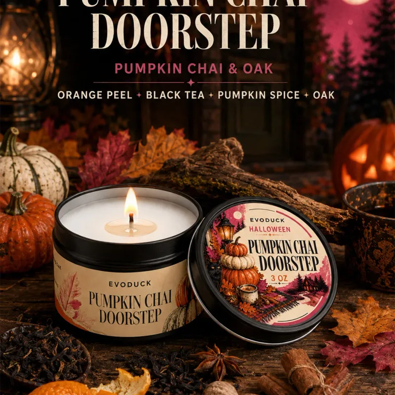 Pumpkin Chai Scented Candle Gift Set (6-Pack) 3
