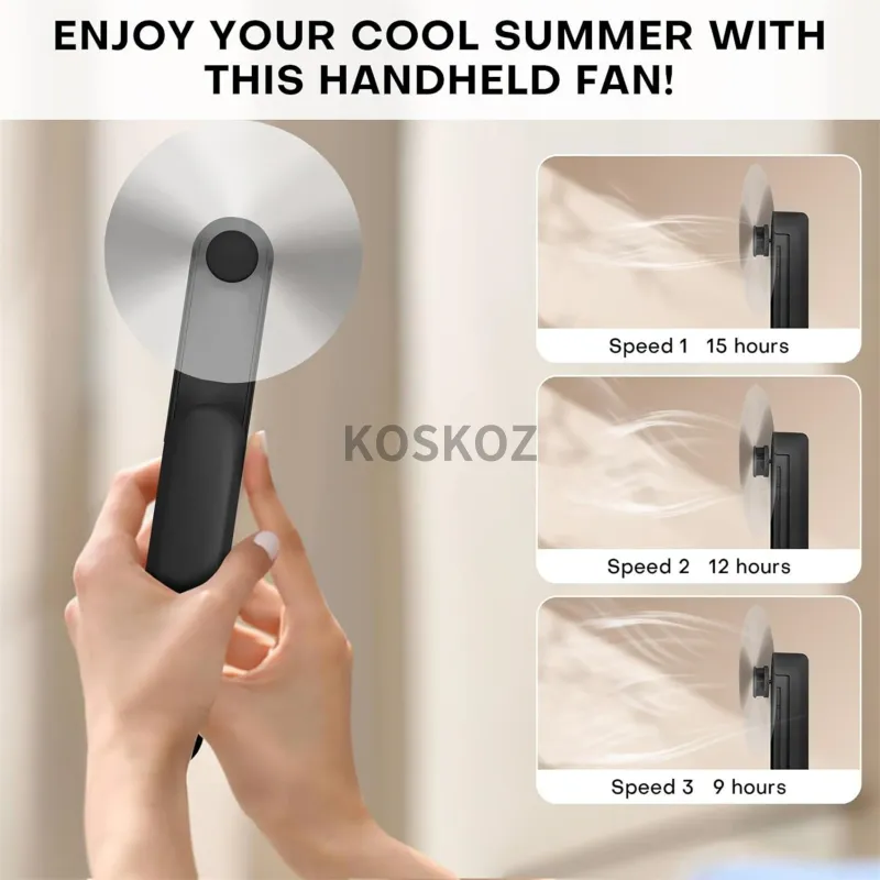 Portable Handheld Mini Fan with Power Bank 4