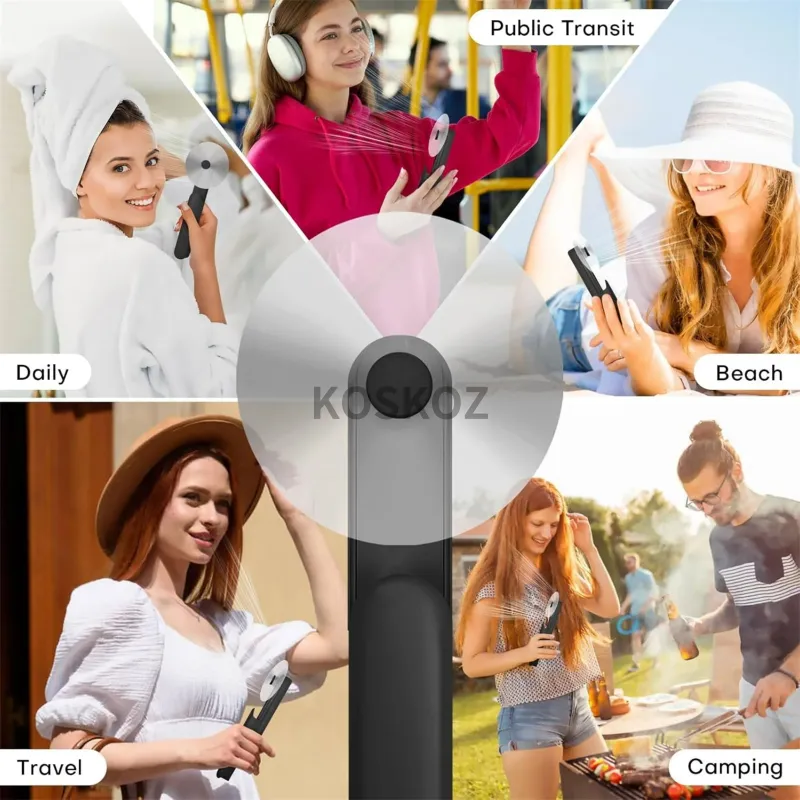 Portable Handheld Mini Fan with Power Bank 6