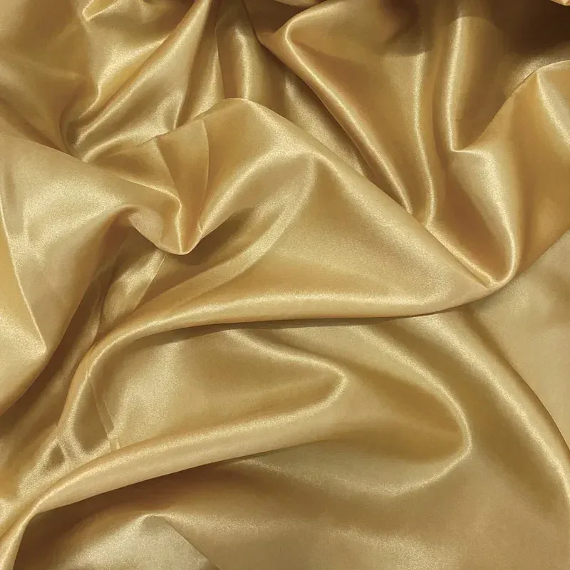 Gold Satin Fabric by Yard 1