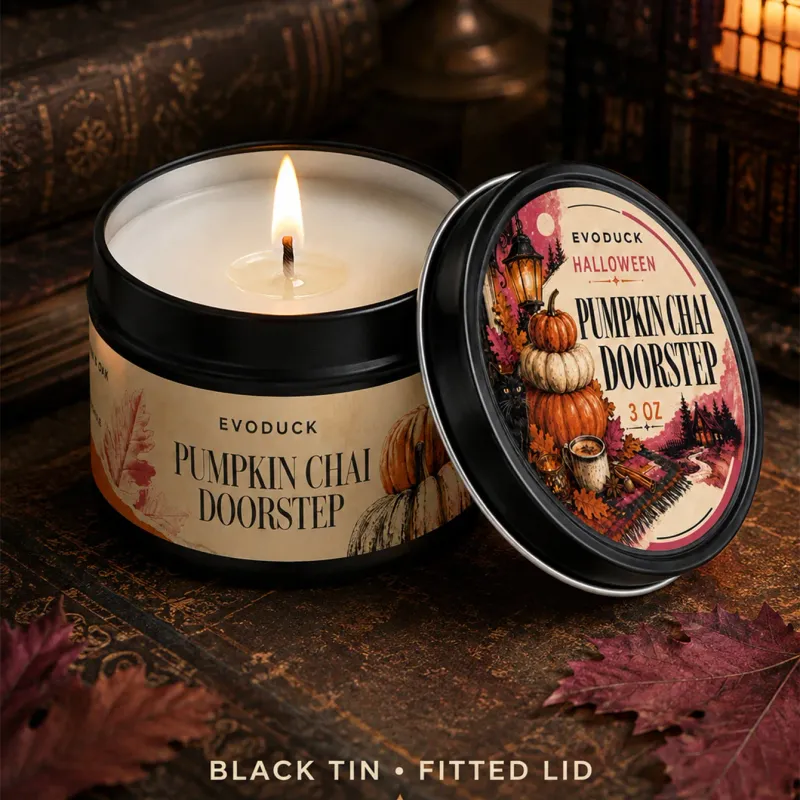 Pumpkin Chai Scented Candle Gift Set (6-Pack) 5