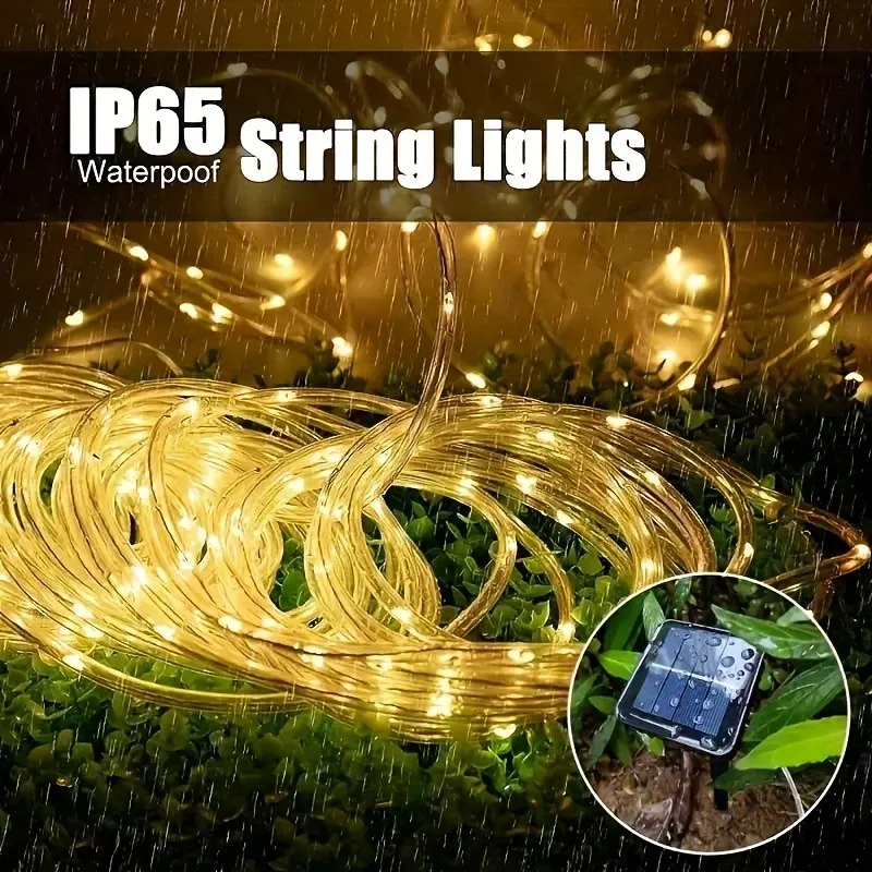 Solar LED String Lights - Outdoor Waterproof 4