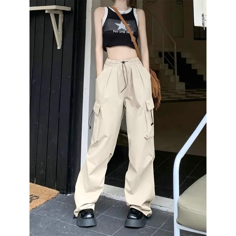 Women Y2K Cargo Wide Leg Pants 3