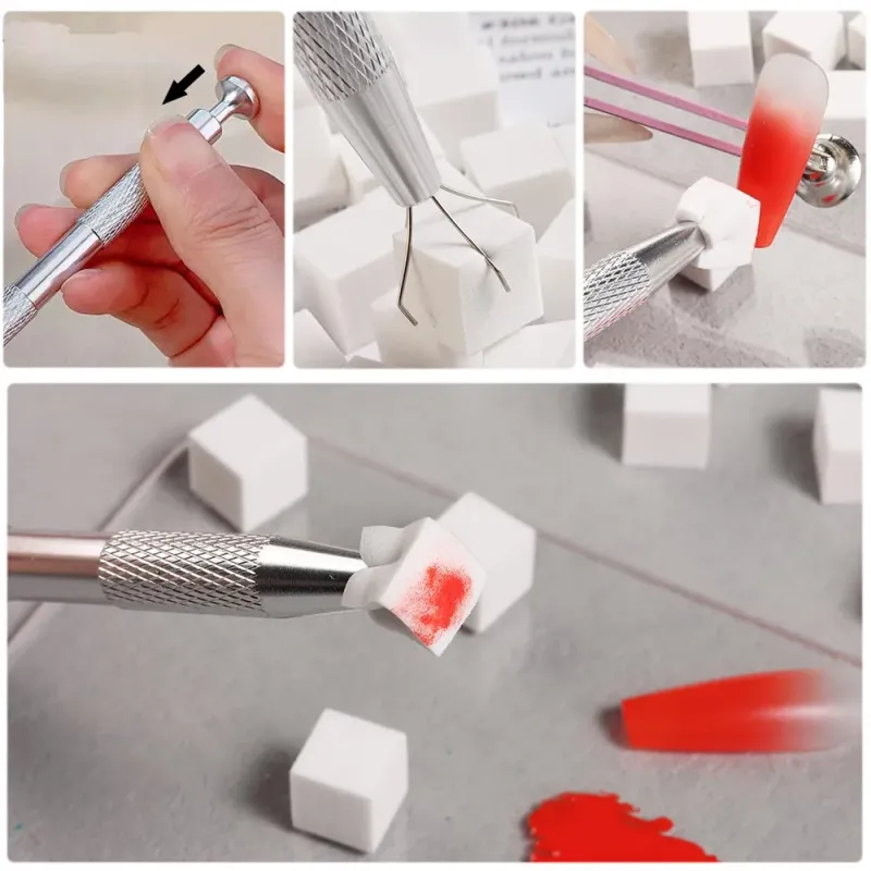 100pcs Gradient Nail Art Sponge Set 6