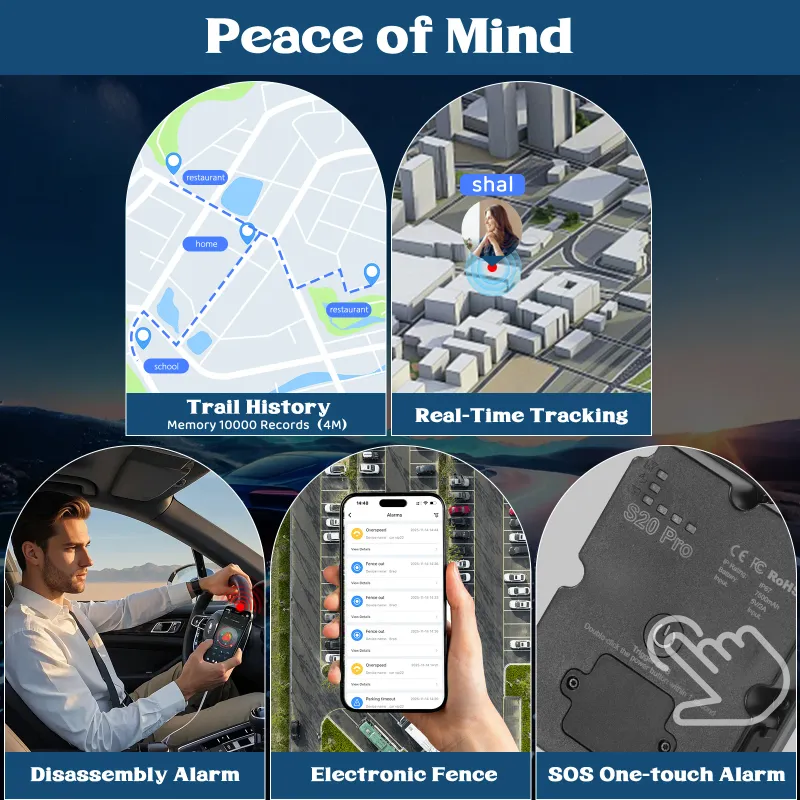 4G LTE Magnetic GPS Car Tracker 4