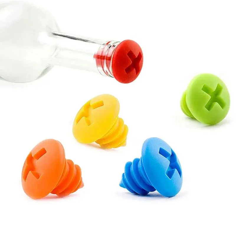 Silicone Red Wine Stopper Set (200Pcs) 2