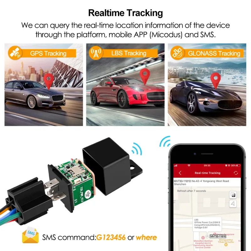 MiCODUS MV730 4G GPS Vehicle Tracker 4