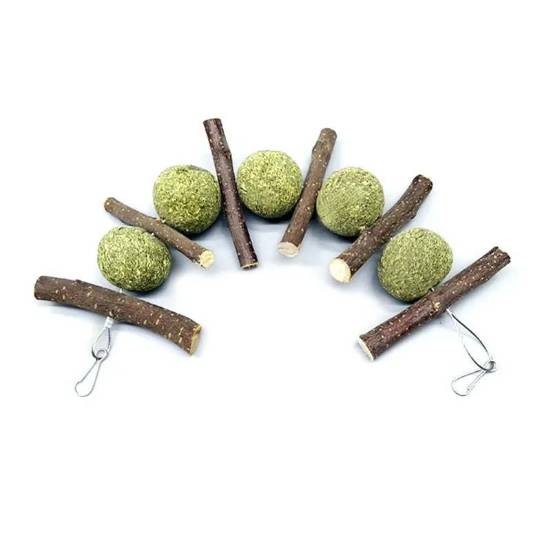 Bunny Chew Toy with Hay, Wood & Grass Balls 3