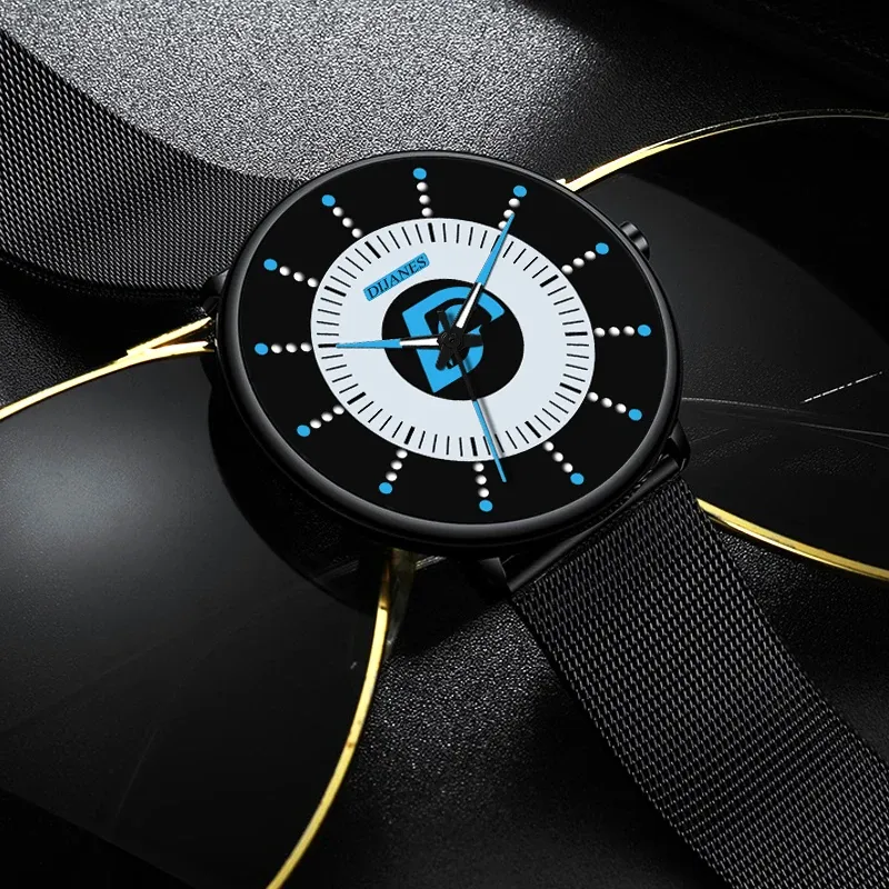 Minimalist Black Mens Luxury Watch 4