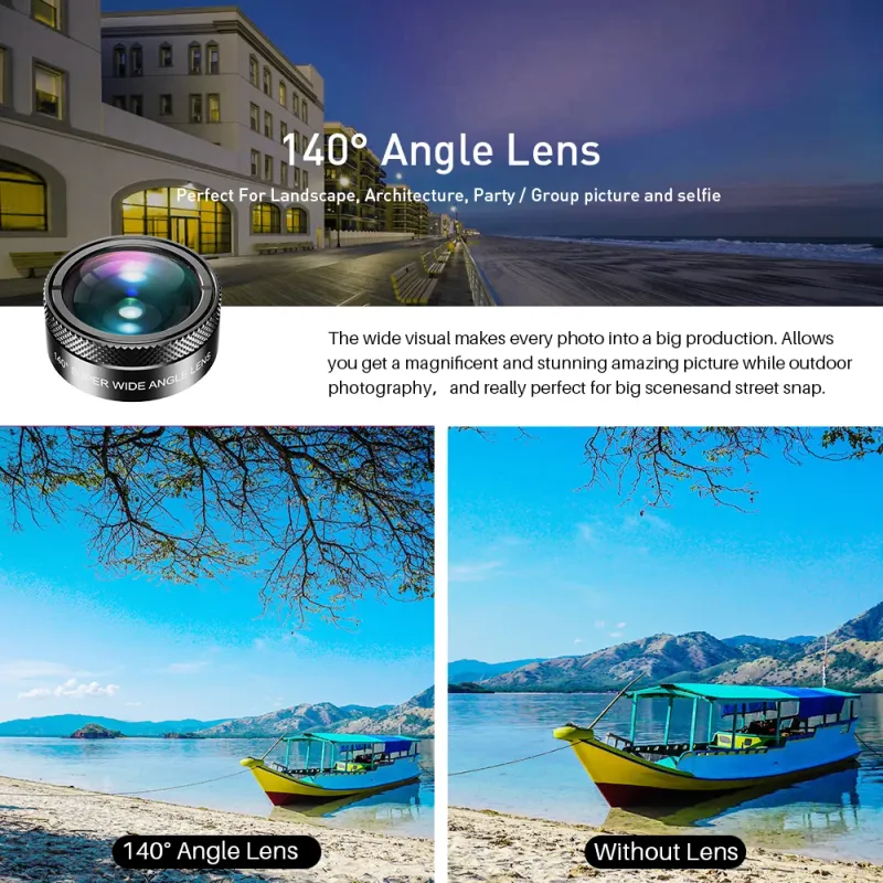 APEXEL 6-in-1 Smartphone Lens Kit 3