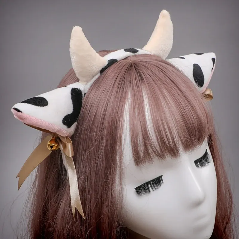 Plush Cow Ear Cosplay Headband 1