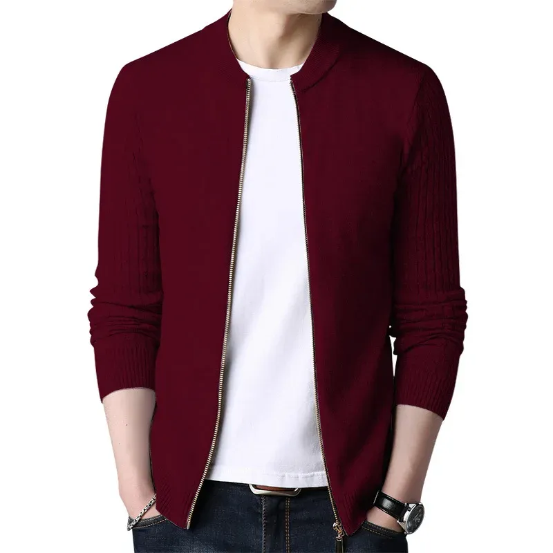 Men's Slim Fit Knit Cardigan Jacket 5