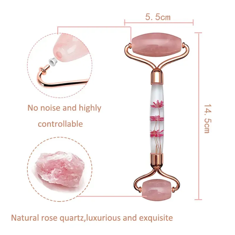 Quartz Eternal Flower Jade Roller & Gua Sha Set 2