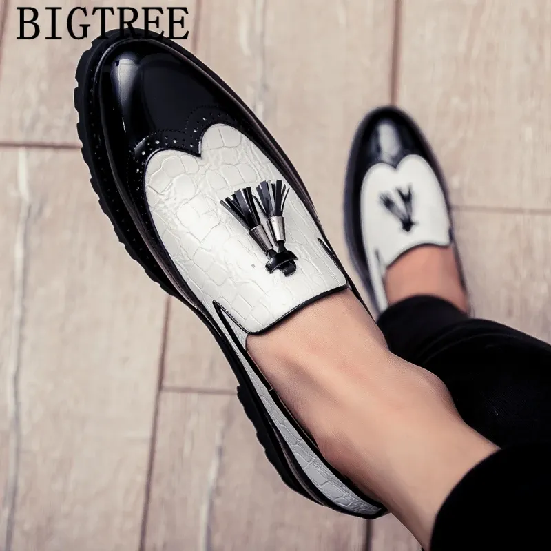 Black Patent Leather Oxford Loafers 2