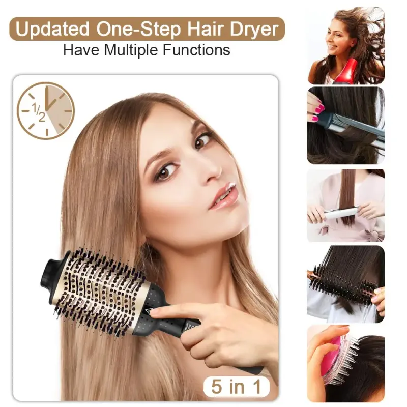 Gold One Step Hair Dryer Brush 4