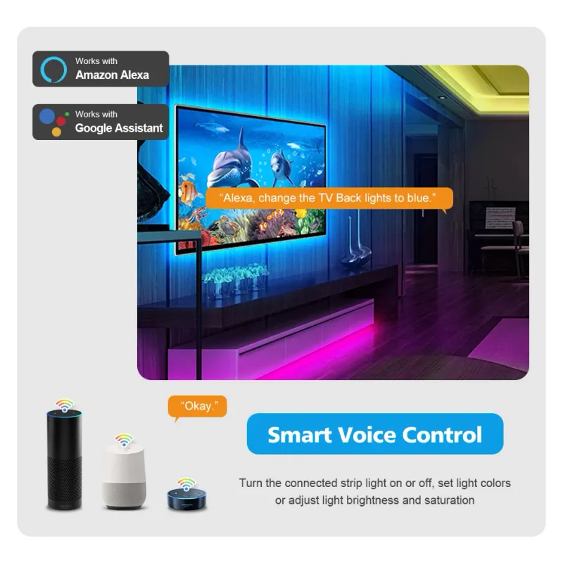 Smart Tuya Zigbee RGB LED Strip Light 6