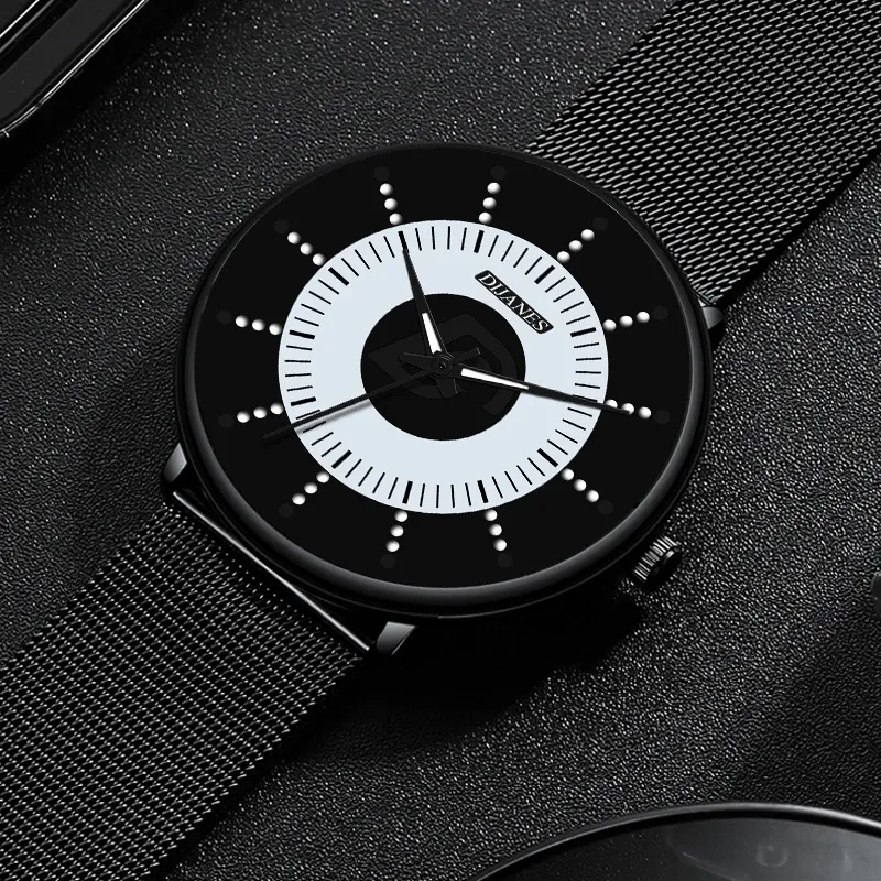 Minimalist Black Mens Luxury Watch 5