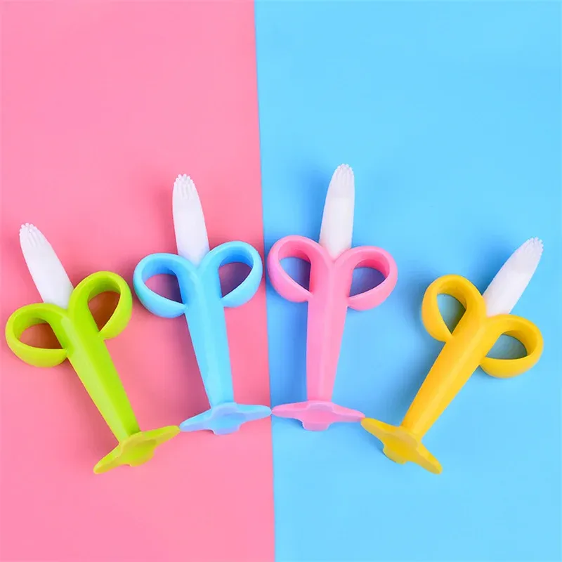 Banana Silicone Baby Training Toothbrush 2