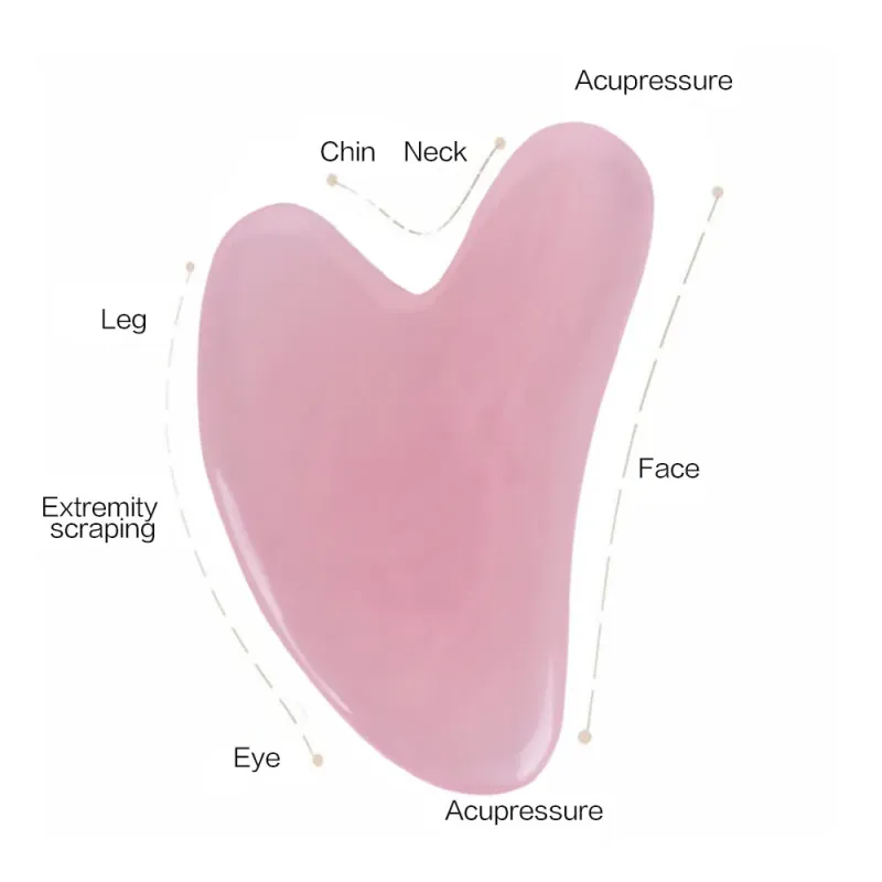 Pink Jade Roller & Gua Sha Set 4