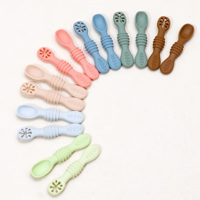 Baby Silicone Spoon Fork Training Set 1