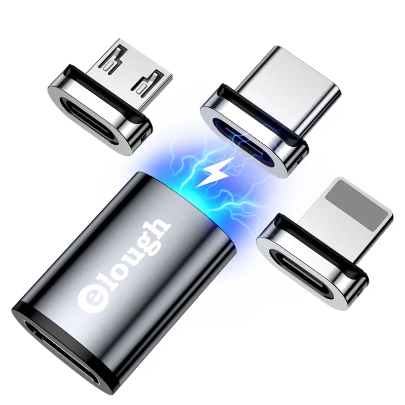 Elough Magnetic USB C to Lightning OTG Adapter 2