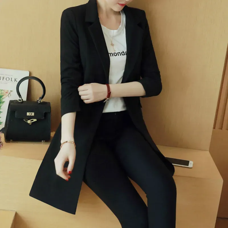 Plus Size 4XL Black Oversized Blazer 3