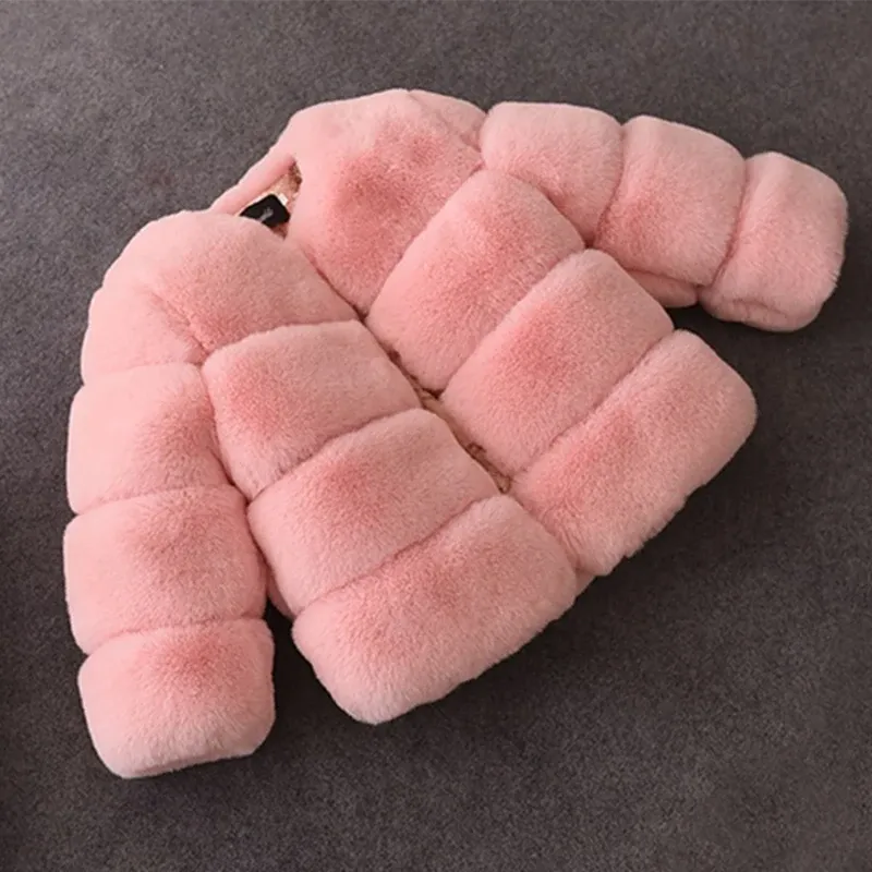 Girls Faux Fur Winter Coat Jacket 1