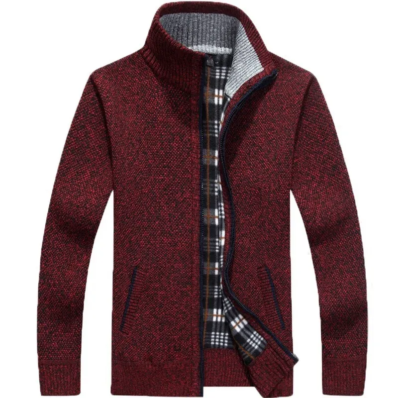 Men's Fleece Lined Knit Cardigan Jacket 3
