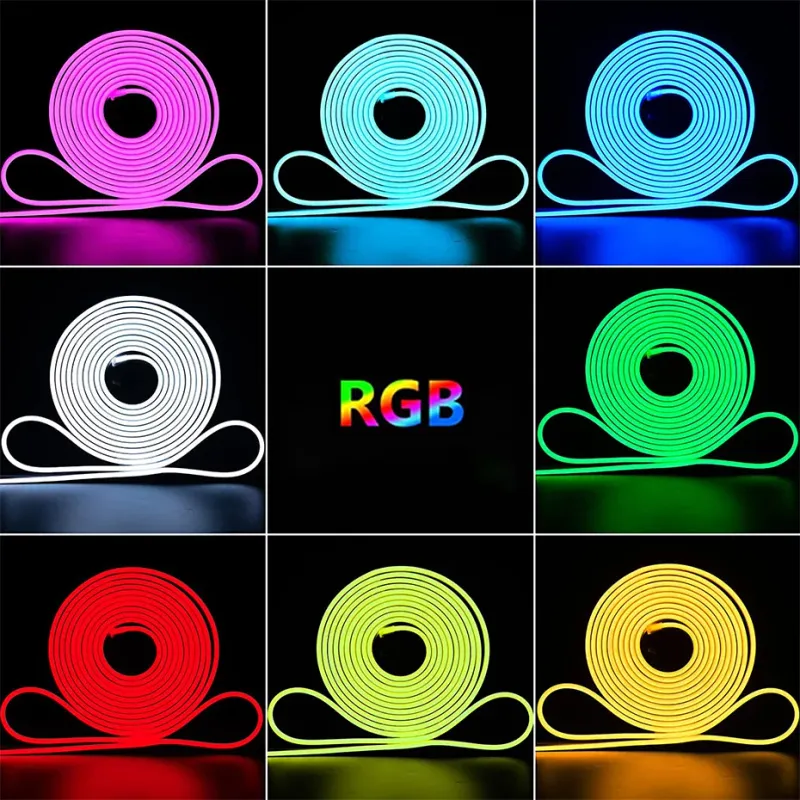 12V RGB Neon LED Strip Light Kit 3