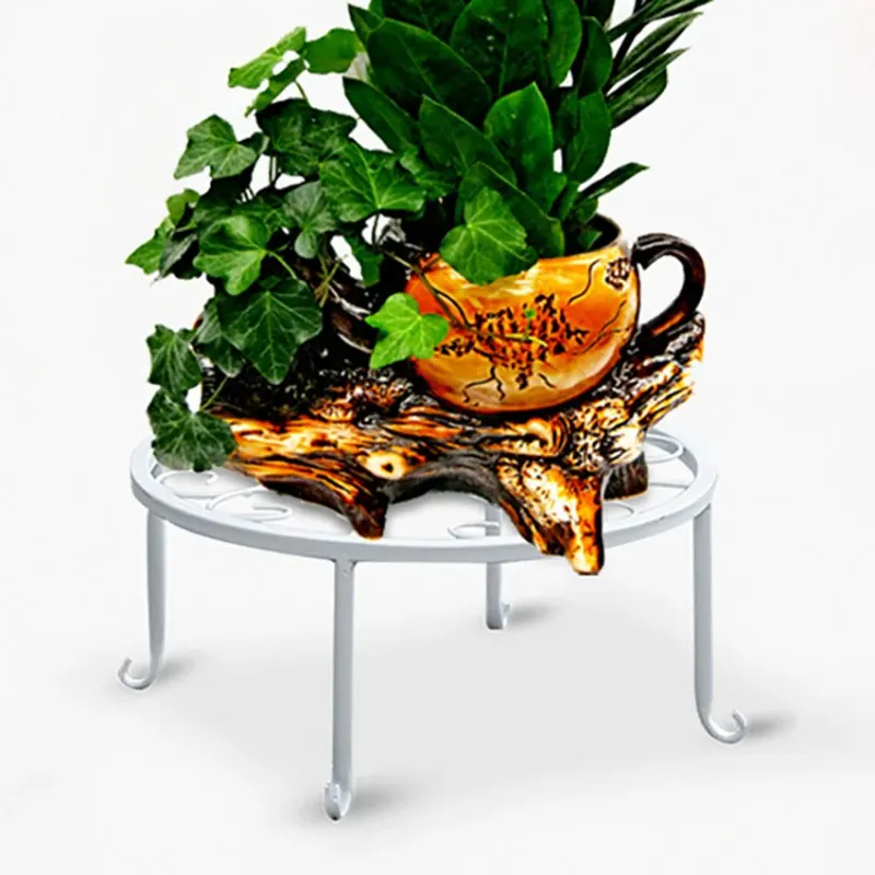 Iron Balcony Plant Shelf 3