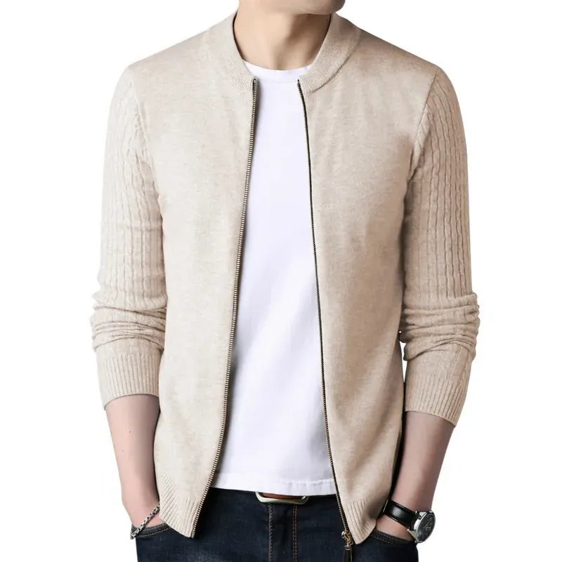 Men's Slim Fit Knit Cardigan Jacket 6