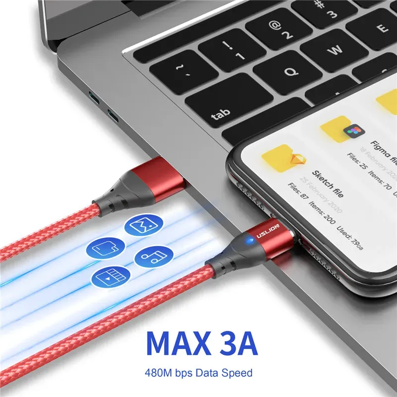 USLION Magnetic Charger Cable 5