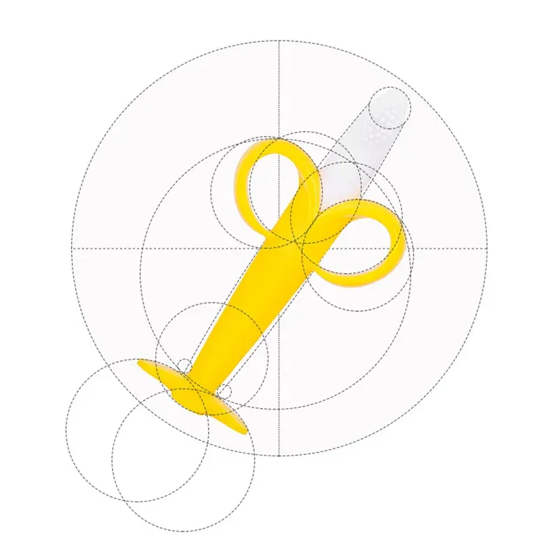 Banana Silicone Baby Training Toothbrush 4