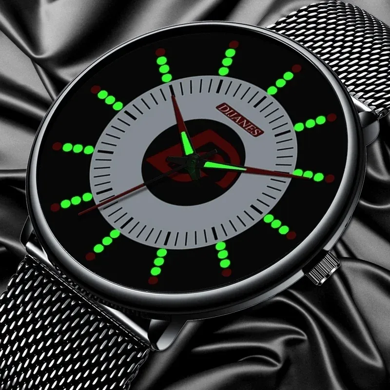 Minimalist Black Mens Luxury Watch 1