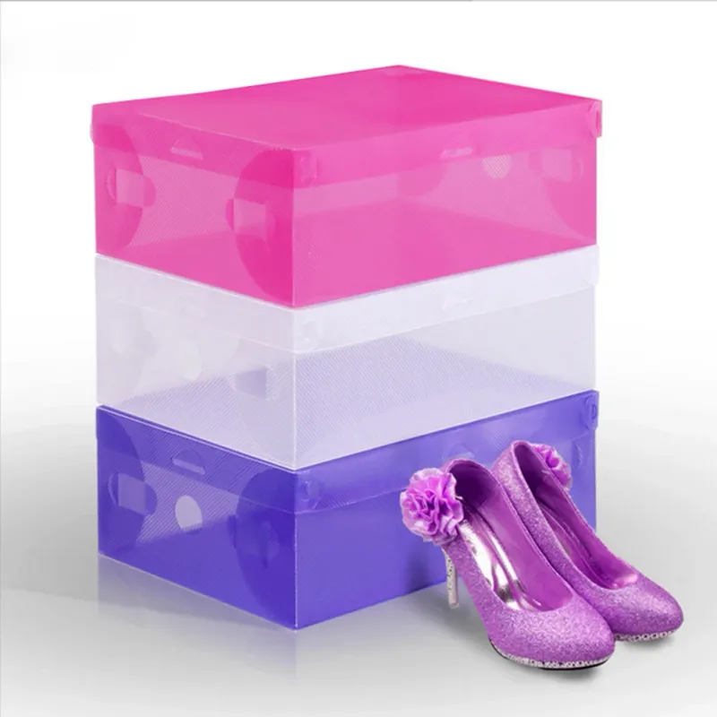 Transparent Stackable Shoe Display Case 2