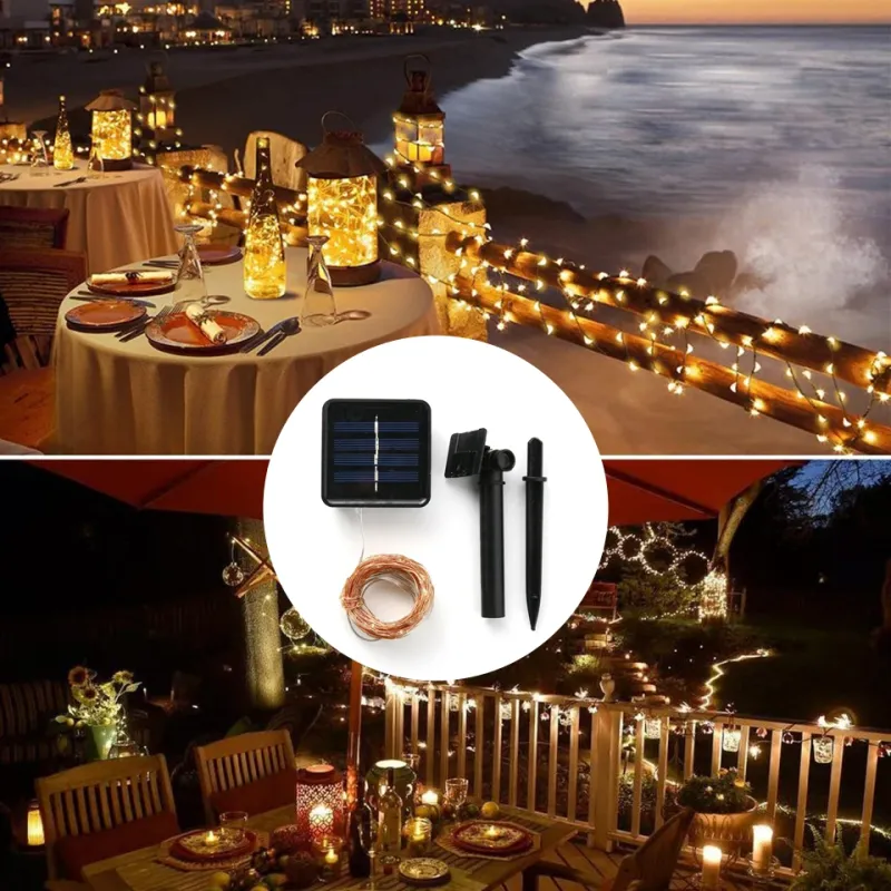 Solar LED String Lights - 8 Modes 1