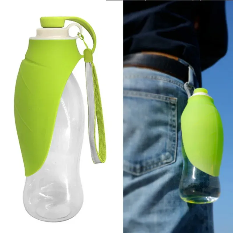 Portable Pet Water Bottle with Silicone Bowl 4