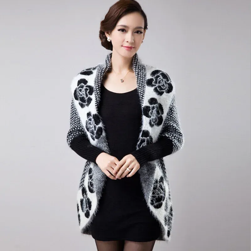 Floral Jacquard Knit Cardigan 4
