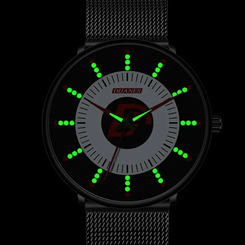 Minimalist Black Mens Luxury Watch 2