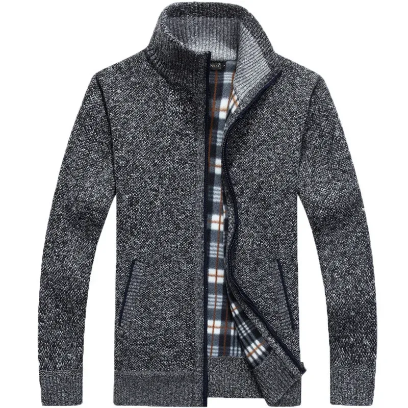 Men's Fleece Lined Knit Cardigan Jacket 2